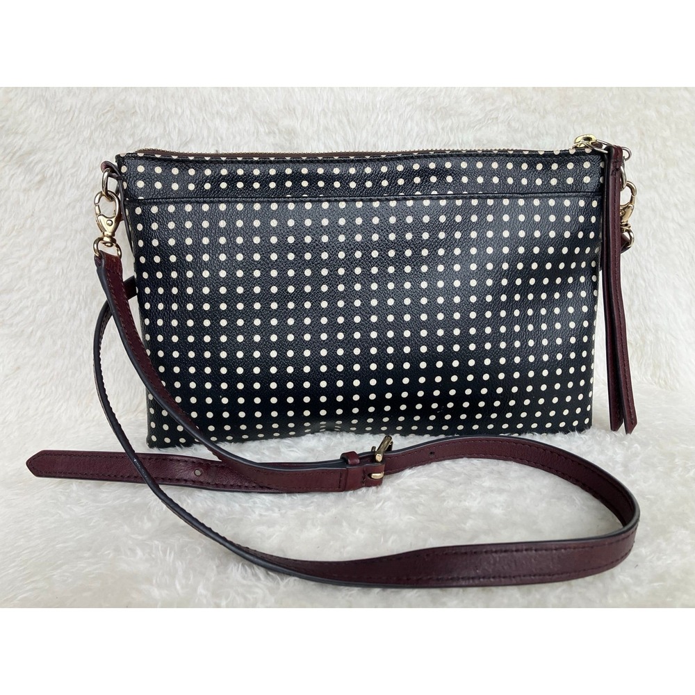 Fossil Polka Dot Crossbody with Clutch Handle